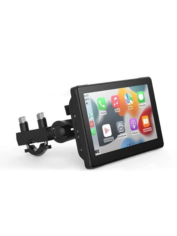 7'' CarPlay Motosiklet Gidon için Su Geçirmez Navigasyon Akıllı Ekran İOS ve Android Uyumlu - Image 1