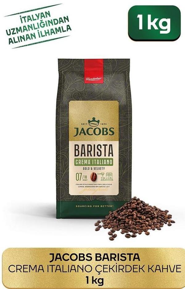 Jacobs Barista Çekirdek Kahve Avantajlı Paket 2 kg(İtaliano+Espresso) - Image 1