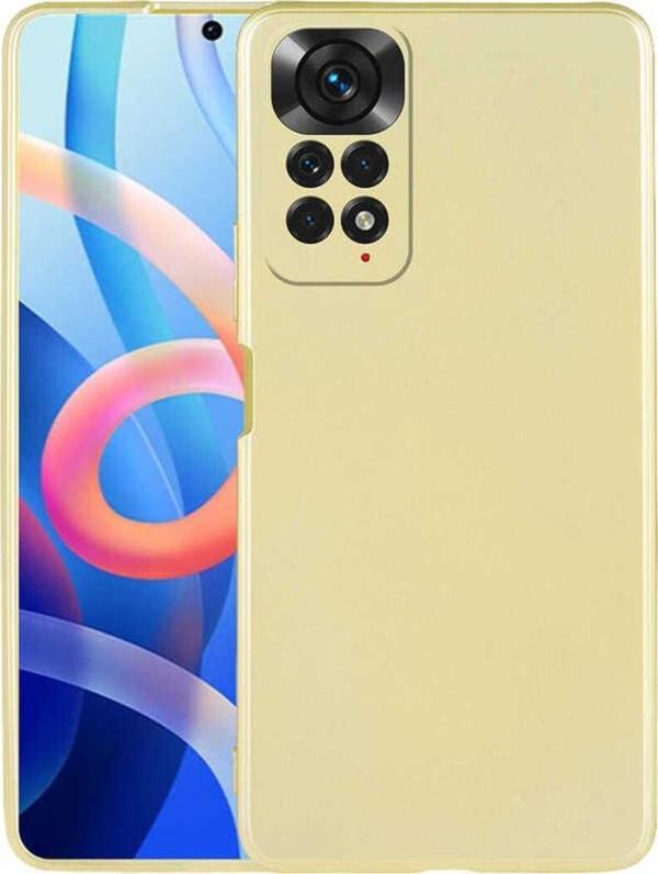 Coverzone Xiaomi Redmi Note 12 Pro 4G Global ile uyumlu Kılıf Premier Silikon Kapak Gold - Image 1