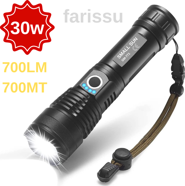 Süper Parlak ve Suya Dayanıklı SMALL SUN SM-771 El Feneri - 700 Metre Menzil - Image 1