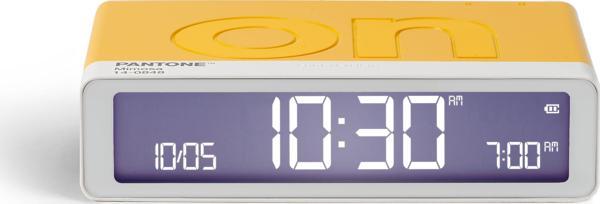 Lexon x Pantone Flip Klasik Şarj Edilebilir Alarm Saat Sarı - Image 1