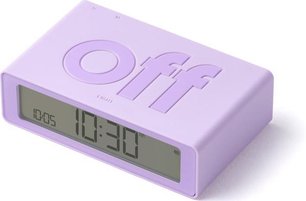 Lexon Flip Klasik Şarj Edilebilir Alarm Saat Lila - Image 1