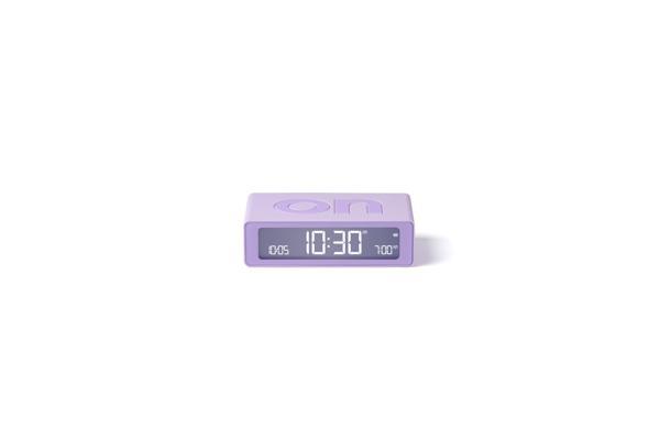 Lexon Flip Mini Şarj Edilebilir Alarm Saat Lilac - Image 1
