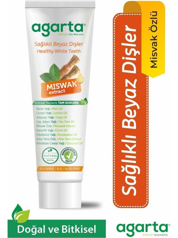 Agarta Doğal Misvak Özlü Diş Macunu 100 Ml - Image 1