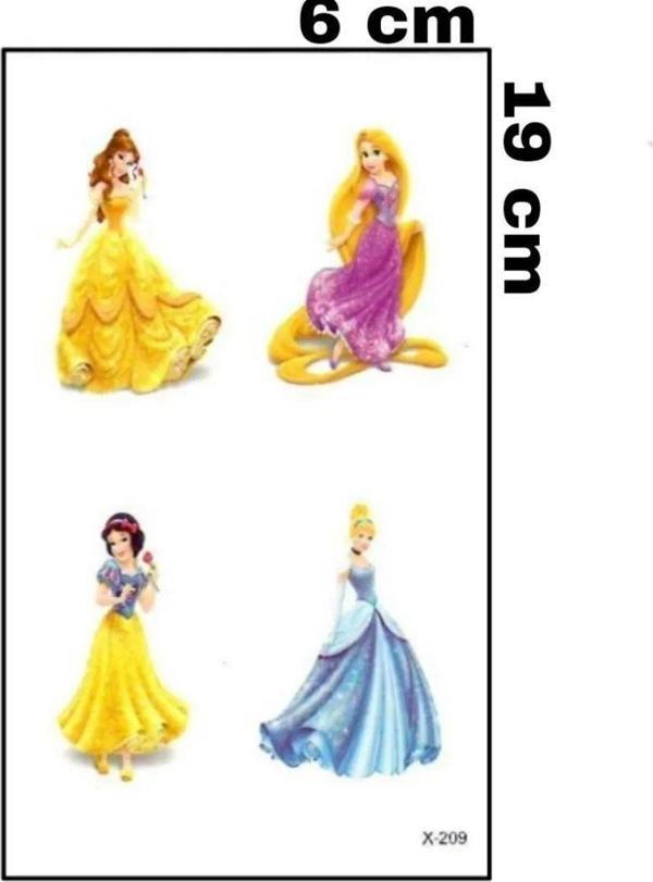 PAMUK PRENSES SİNDİELLA RAPUNZEL GEÇİCİ DÖVME - Image 1