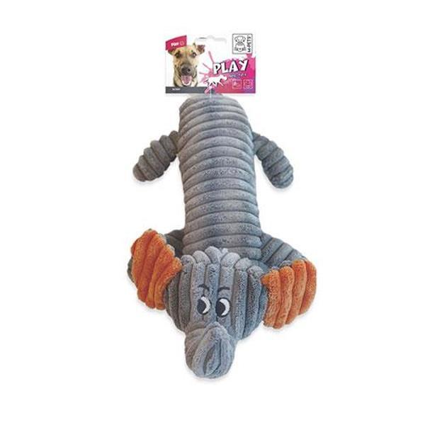 M-Pets Bobby Peluş Fil Köpek Oyuncağı Gri 32x17x9 Cm - Image 1