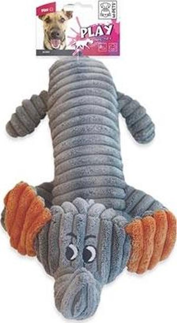 M-Pets Bobby Peluş Fil Köpek Oyuncağı Gri 32x17x9 Cm - Image 1