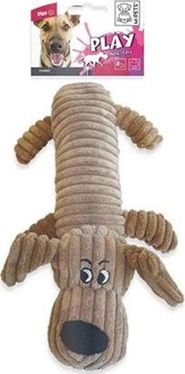 M-Pets Charly Peluş Köpek Oyuncağı Kahverengi 32x17x9 Cm - Image 1
