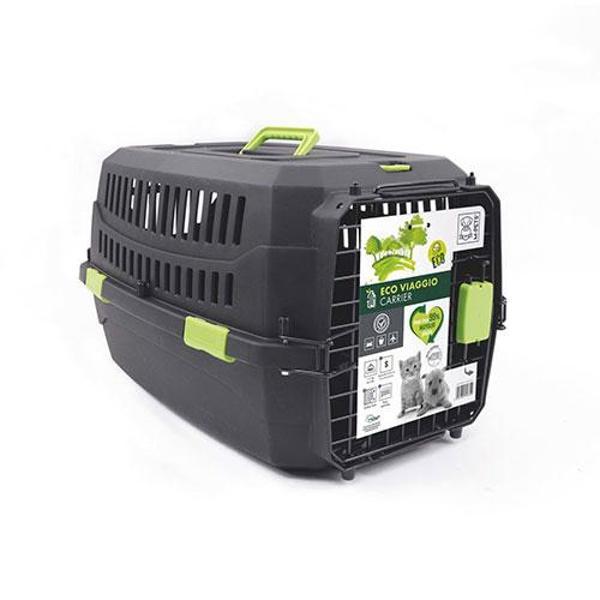 M-Pets Eco Viaggio Carrier Lata Kedi ve Köpek Taşıma Çantası Siyah 58,4x38,7x33 Cm - Image 1