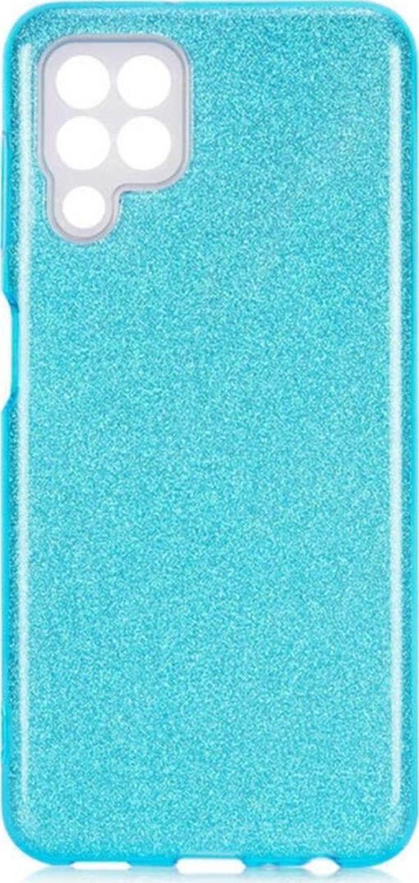 Coverzone Galaxy A22 4g Kılıf Shining Silikon Kılıf Shining Silikon Mavi - Image 1