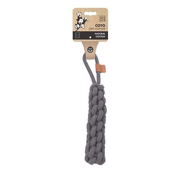 M-Pets Örgü Köpek Oyuncağı Gri 34 Cm - Image 1