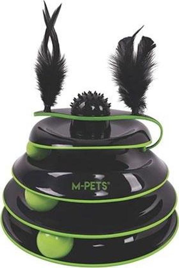 M-Pets Tüylü Dönen Top Kedi Oyuncağı 23 Cm - Image 1