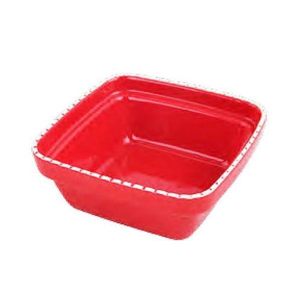 Pawise Kare Seramik Köpek Mama Kabı Kırmızı 1250 Ml - Image 1