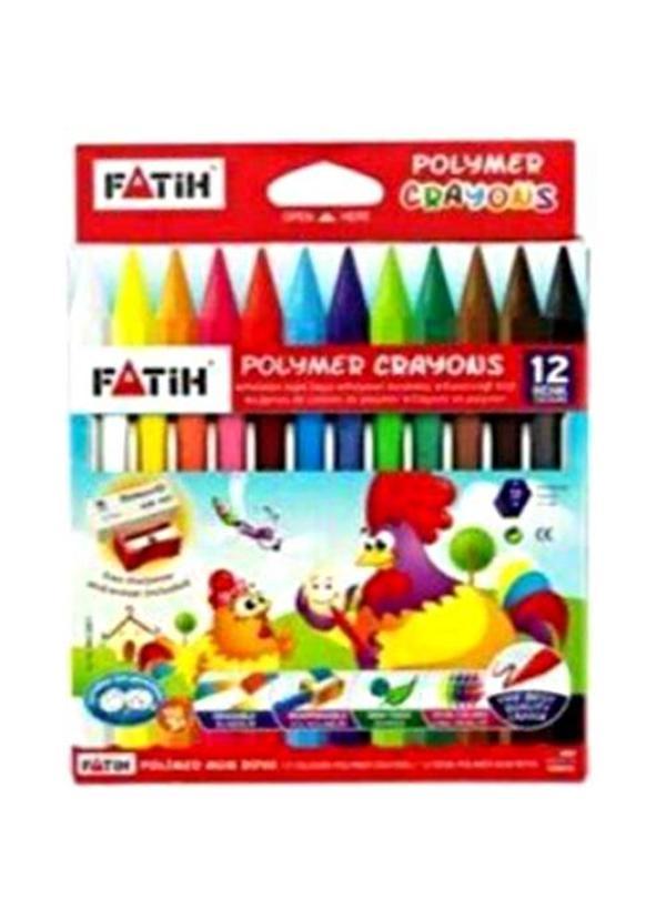 Fatih Mum Boya 12Li Silgi+Kalemtraş Hediyeli Set - 3 set - Image 1