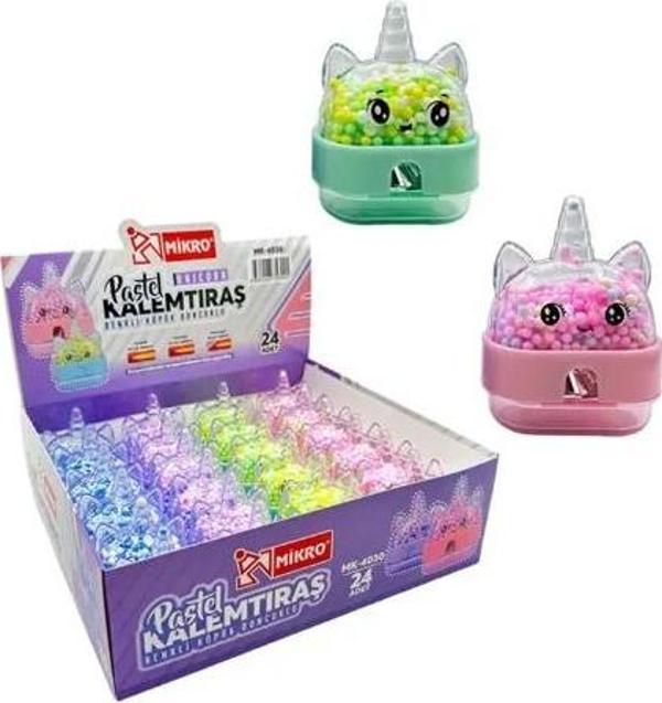 Pastel Kalemtraş Köpük Boncuklu Unicorn Mk-4030 - 2 adet - Image 1