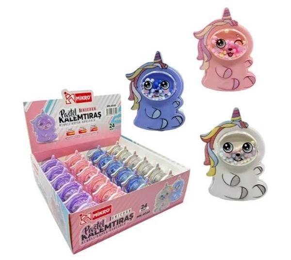Pastel Kalemtraş Köpük Boncuklu Unicorn Mk-4040 - 2 adet - Image 1