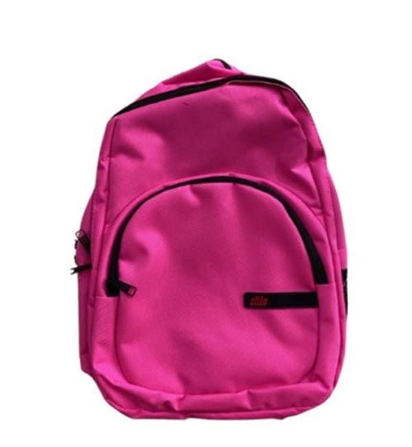 Stilo Sırt Çantası 3 Gözlü Pembe Stl-1001 - Image 1