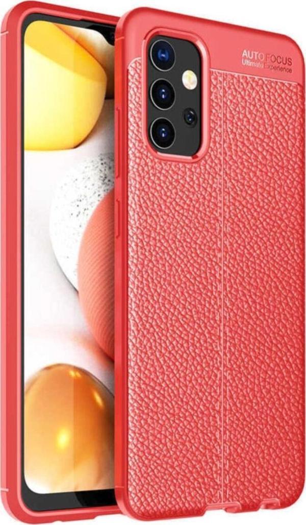 Coverzone Galaxy A32 4g Uyumlu Niss Silikon Deri Görünümlü Kılıf - Image 1