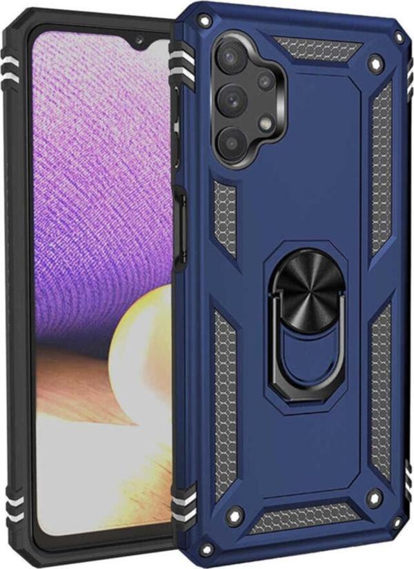 Coverzone Galaxy A32 5g Shockproof Yüzük Tutuculu Vega Mavi - Image 1
