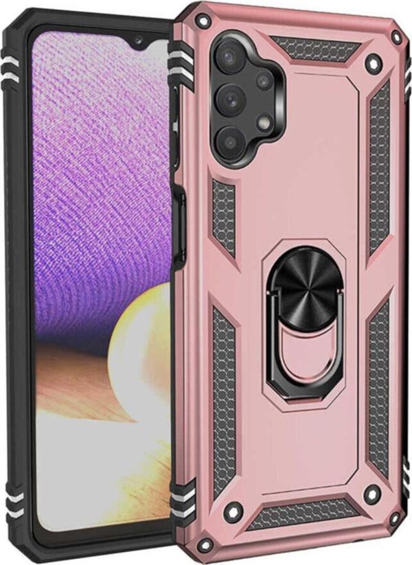Coverzone Galaxy A32 5g Shockproof Yüzük Tutuculu Vega Rosegold - Image 1