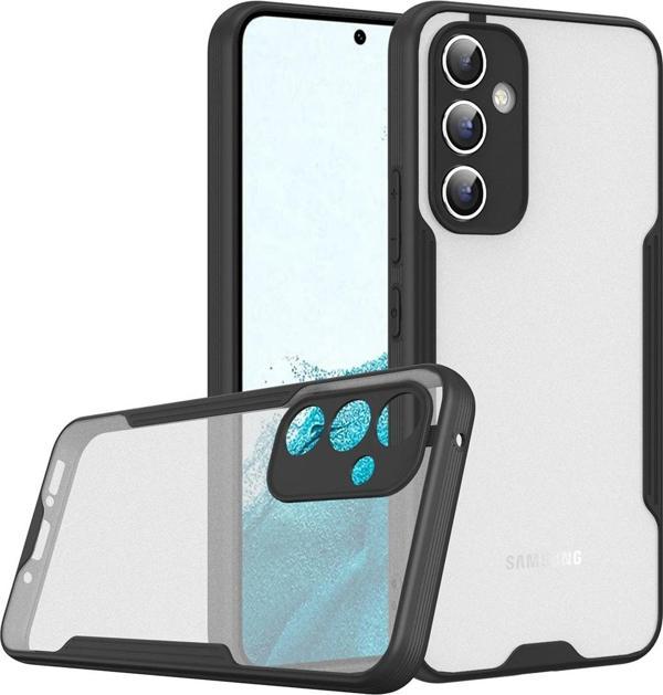 Coverzone Galaxy A34 Ile Uyumlu Kılıf Pastel Renkli Kenar Perfe Tpu Mat Yüzeyli Silikon Kılıf Siyah - Image 1