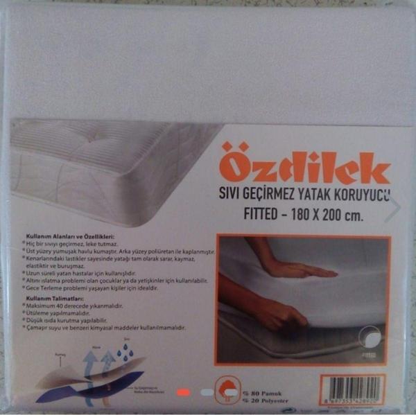 Özdilek Alez Sıvı Geçirmez Yatak Koruyucu Alez Çift Kişilik Ve Tek Kişilik 4 Farklı Ebat - Image 1