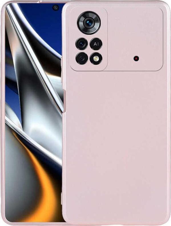 Coverzone Xiaomi Poco M4 Pro 4g Ile Uyumlu Kılıf Premier Silikon Kapak Rosegold - Image 1