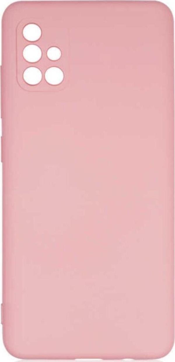 Coverzone Galaxy A51 Kılıf Delux Silkytermoplastik Kılıf Açık Pembe - Image 1