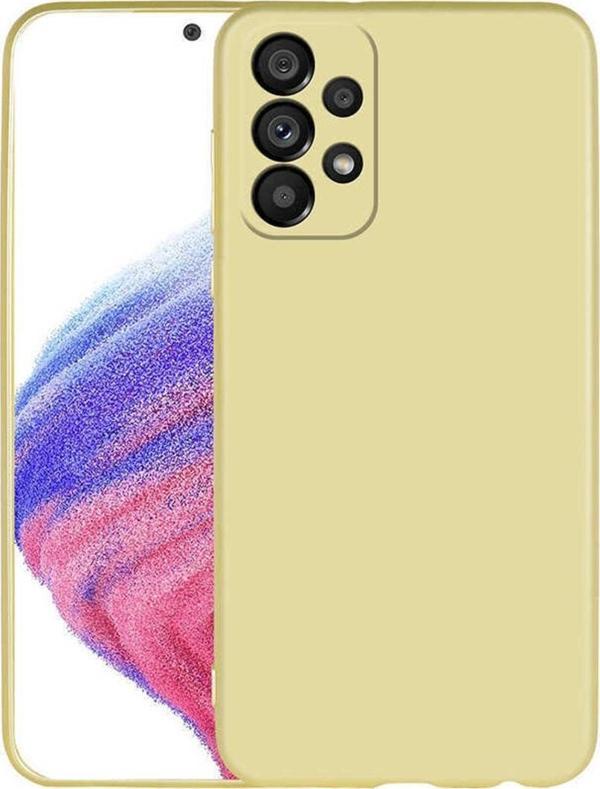 Coverzone Galaxy A33 5g Ile Uyumlu Kılıf Premier Silikon Kapak Gold - Image 1