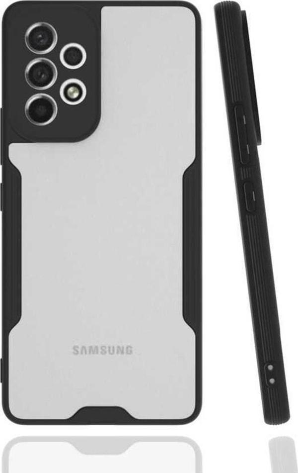 Coverzone Galaxy A33 5g Ile Uyumlu Kılıf Renkli Kenar Perfe Tpu Silikon Siyah - Image 1
