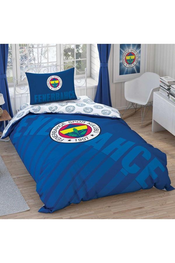 Taç Fenerbahçe Lacivert Logo Pamuk Nevresim Takımı - Image 1