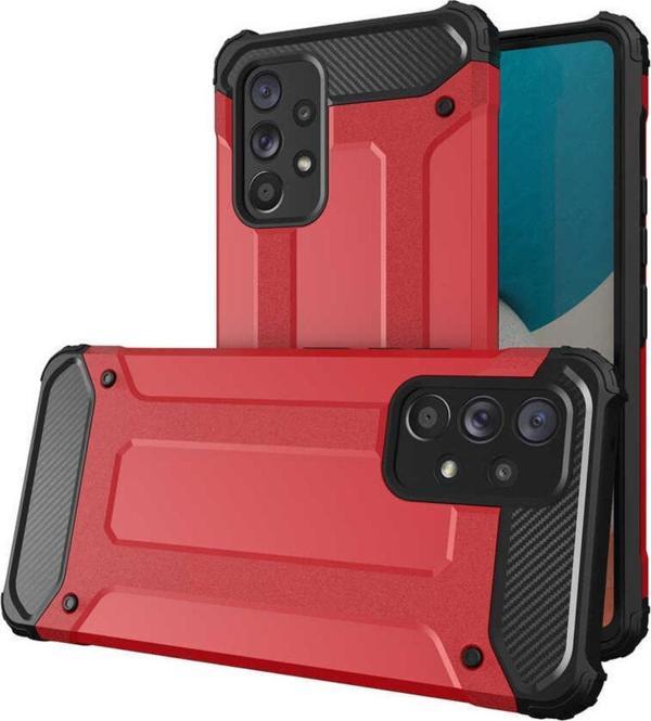 Coverzone Galaxy A33 5g Ile Uyumlu Kılıf Shockproof Zırh Koruma Kırmızı - Image 1