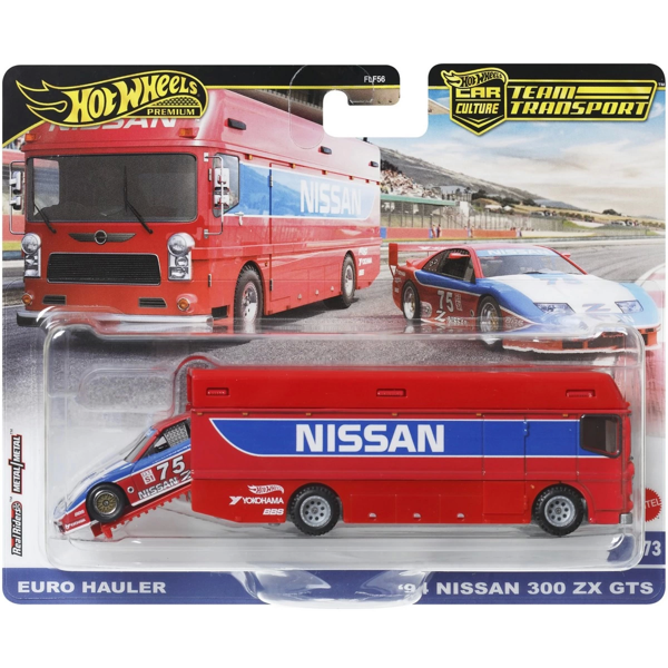 Hot Wheels Premium Team Transport Euro Hauler & 94 Nissan 300 ZX GTS HRV44 - Image 1