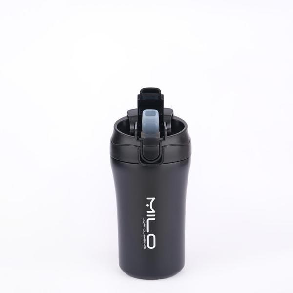 Milo Coven 380 ML Pipetli Çelik Termos Siyah - Image 1