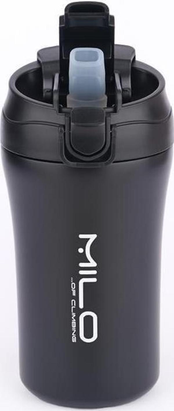 Milo Coven 380 ML Pipetli Çelik Termos Siyah - Image 1