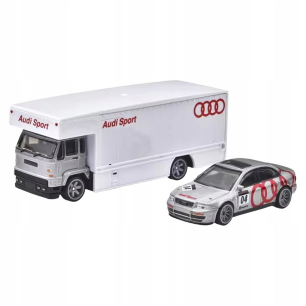 Hot Wheels Premium Team Transport Audi S4 Quattro & Fleet Flyer - Image 1