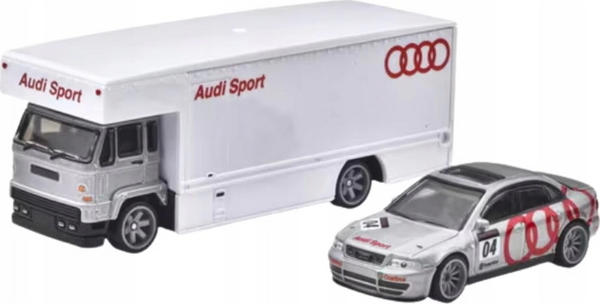 Hot Wheels Premium Team Transport Audi S4 Quattro & Fleet Flyer - Image 1