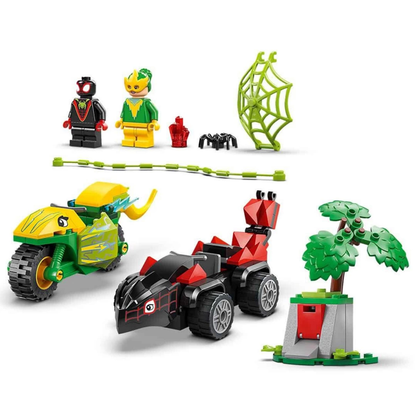 LEGO Marvel Spidey ve İnanılmaz Arkadaşları Spin ve Electro Dinozor Aracı Takibi 11198 - Image 1