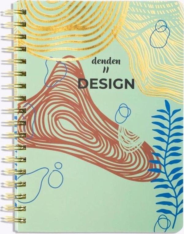 Denden Redactar Yeşil 17X24 Çizgili Defter - Image 1