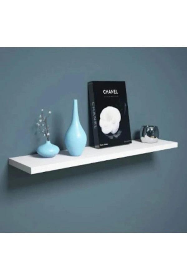 Nifi Art Beyaz Duvar Rafı Mdflam Parça Raf Uçan Raf 50 X 20 50x20 cm - Image 1