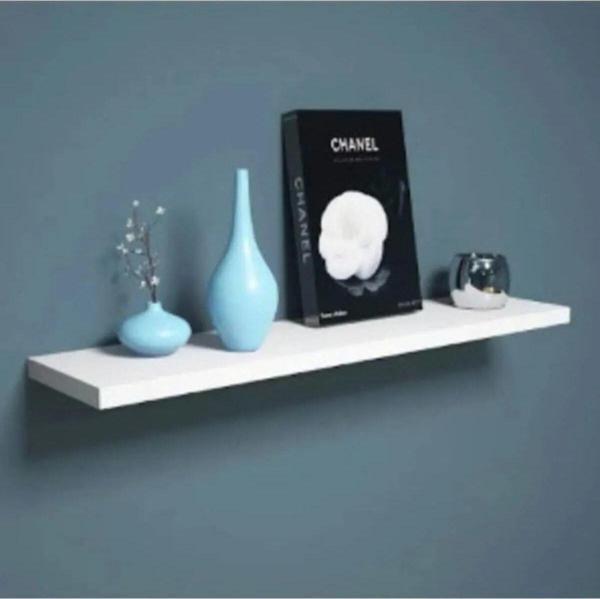 Nifi Art Beyaz Duvar Rafı Mdflam Parça Raf Uçan Raf 50 X 20 50x20 cm - Image 1