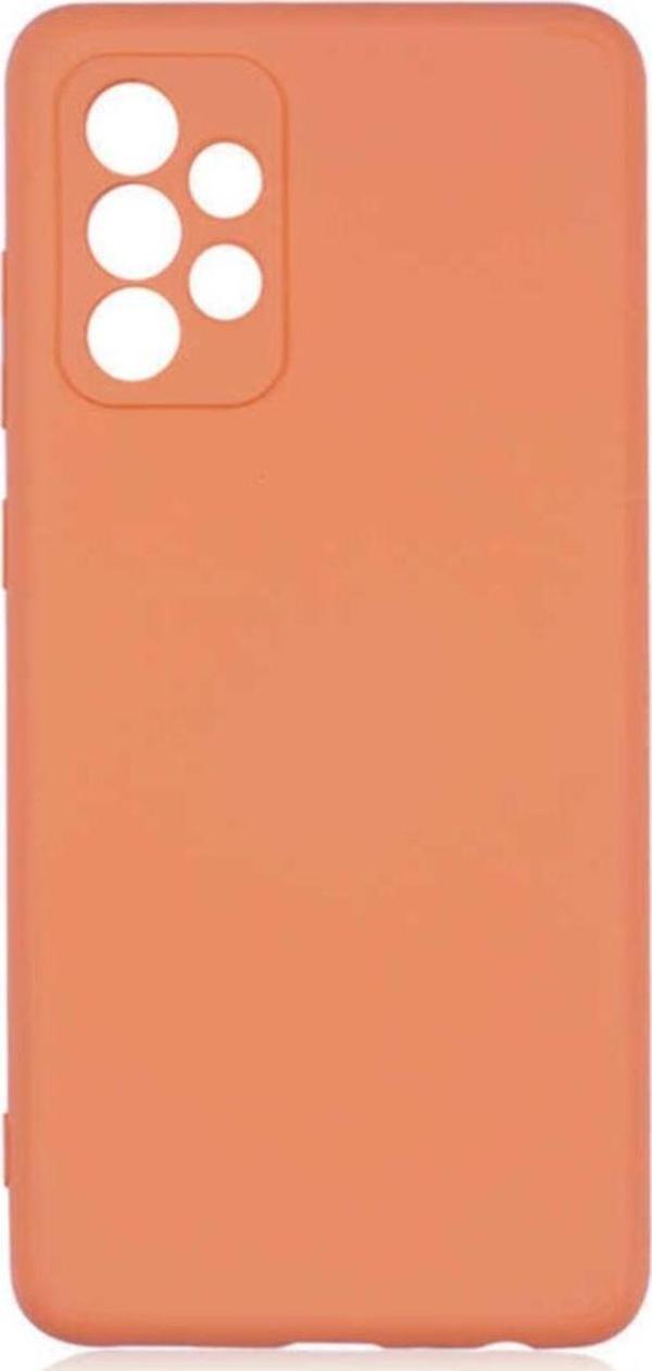 Coverzone Galaxy A72 Kılıf Delux Silkytermoplastik Kılıf Turuncu - Image 1