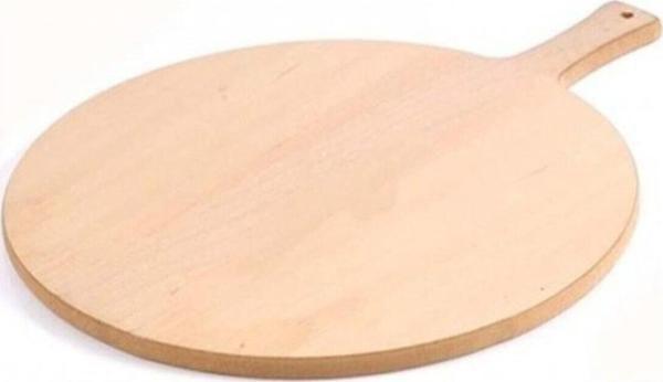 Leva 60 Cm Ahşap Bazlama Tahtası Ekmek Hamur Açma Tahtası Saplı - Image 1