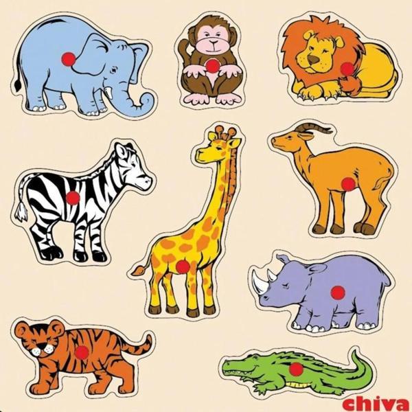 CS-1009 SAFARİ HAYVANLARI AHŞAP YAPBOZ - Image 1