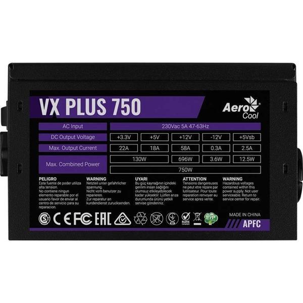 Aerocool Ae-vxp750 Vx Plus 750w 58a Atx Aktif Pfc Power Supply - Image 1