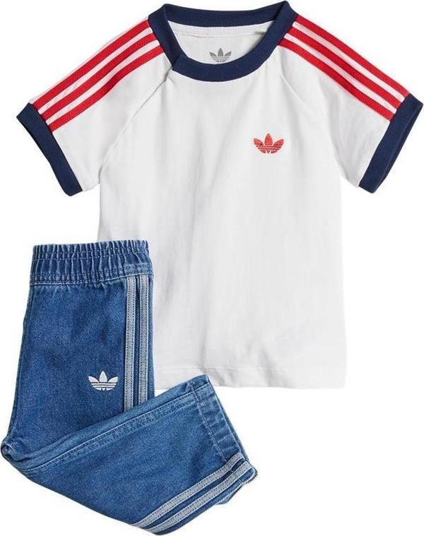 adidas Bebek  Mavi  Eşofman DENIM TEE SET JC7863 - Image 1