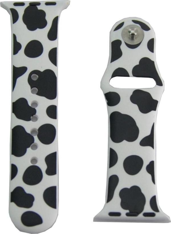 Coverzone Watch 5 Ile Uyumlu Renkli White Pink Desenli 42-44mm Alvarez Spor Kayış Kordon - Image 1