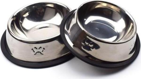 Paslanmaz Çelik Metal Mama Kabı 18 cm. - Image 1