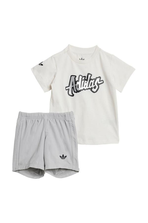 adidas Çocuk  Beyaz  Eşofman SHORT TEE SET JD1042 - Image 1