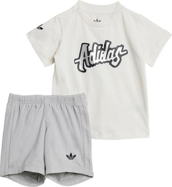 adidas Çocuk  Beyaz  Eşofman SHORT TEE SET JD1042 - Image 1